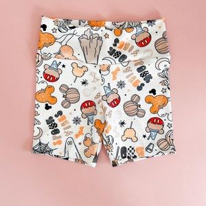 Baby girl spooky biker shorts